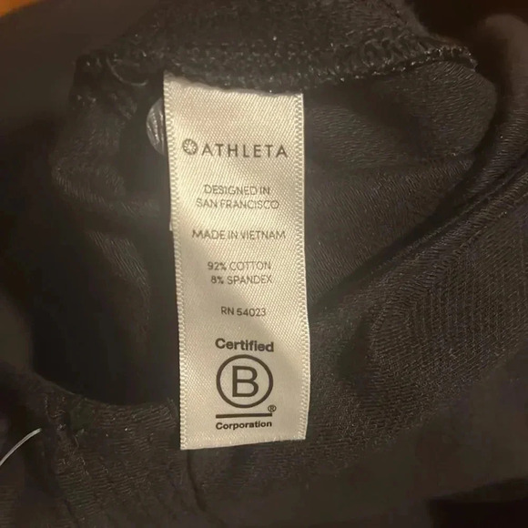 Athleta Farallon Romper Jumpsuit Sleeves Blk Sz 8 - Picture 14 of 15